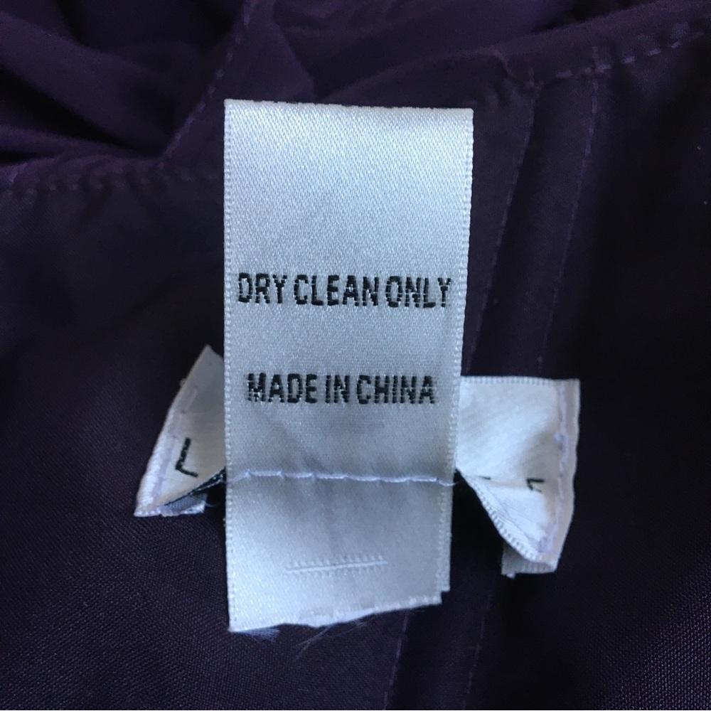 Bill Levkoff Barbara Chiffon One-Shoulder A-Line Princess Maxi Dress Plum 14 - Picture 12 of 17